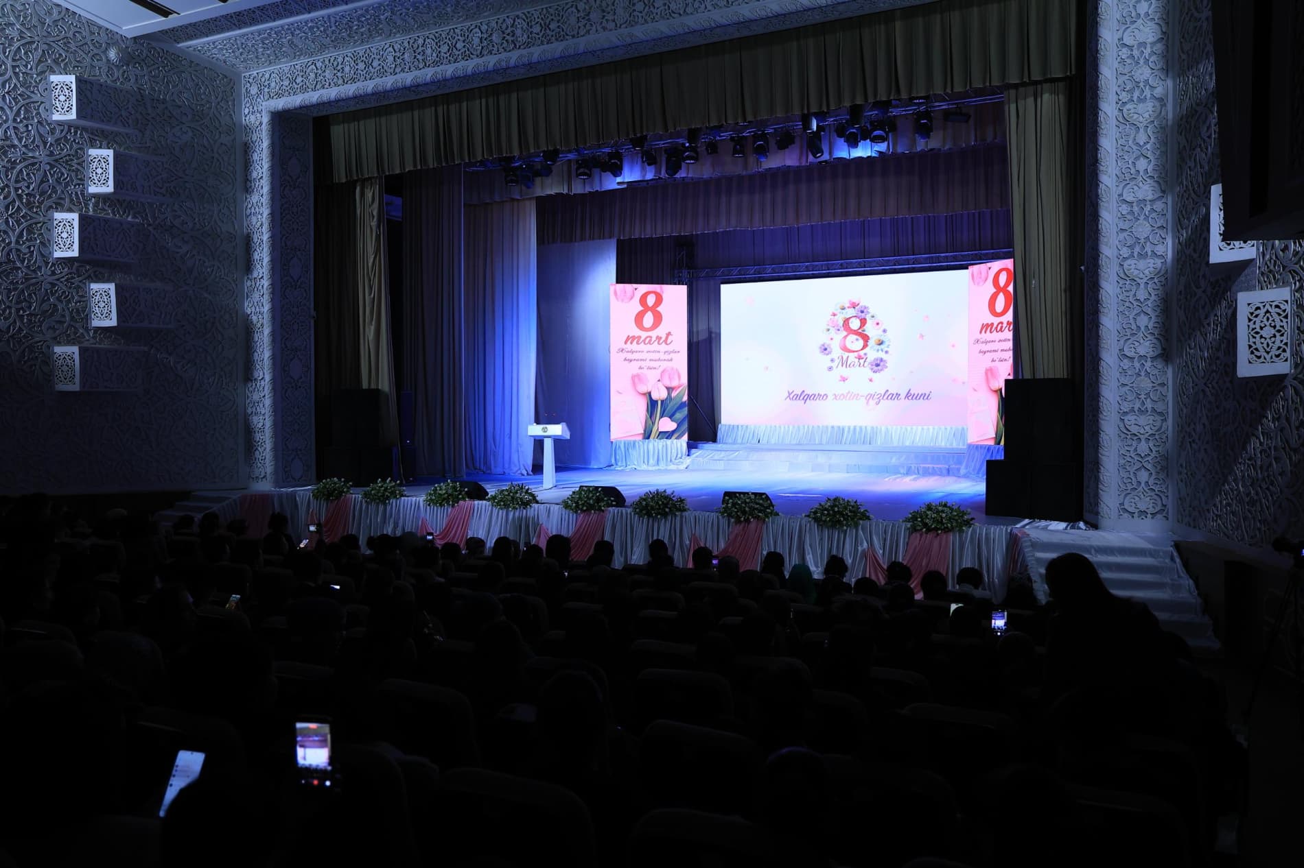 Халқаро хотин-қизлар куни байрами муносабати билан тантанали байрам тадбири ўтказилди