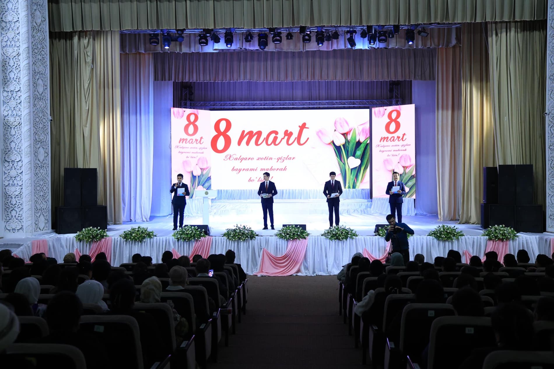 Халқаро хотин-қизлар куни байрами муносабати билан тантанали байрам тадбири ўтказилди