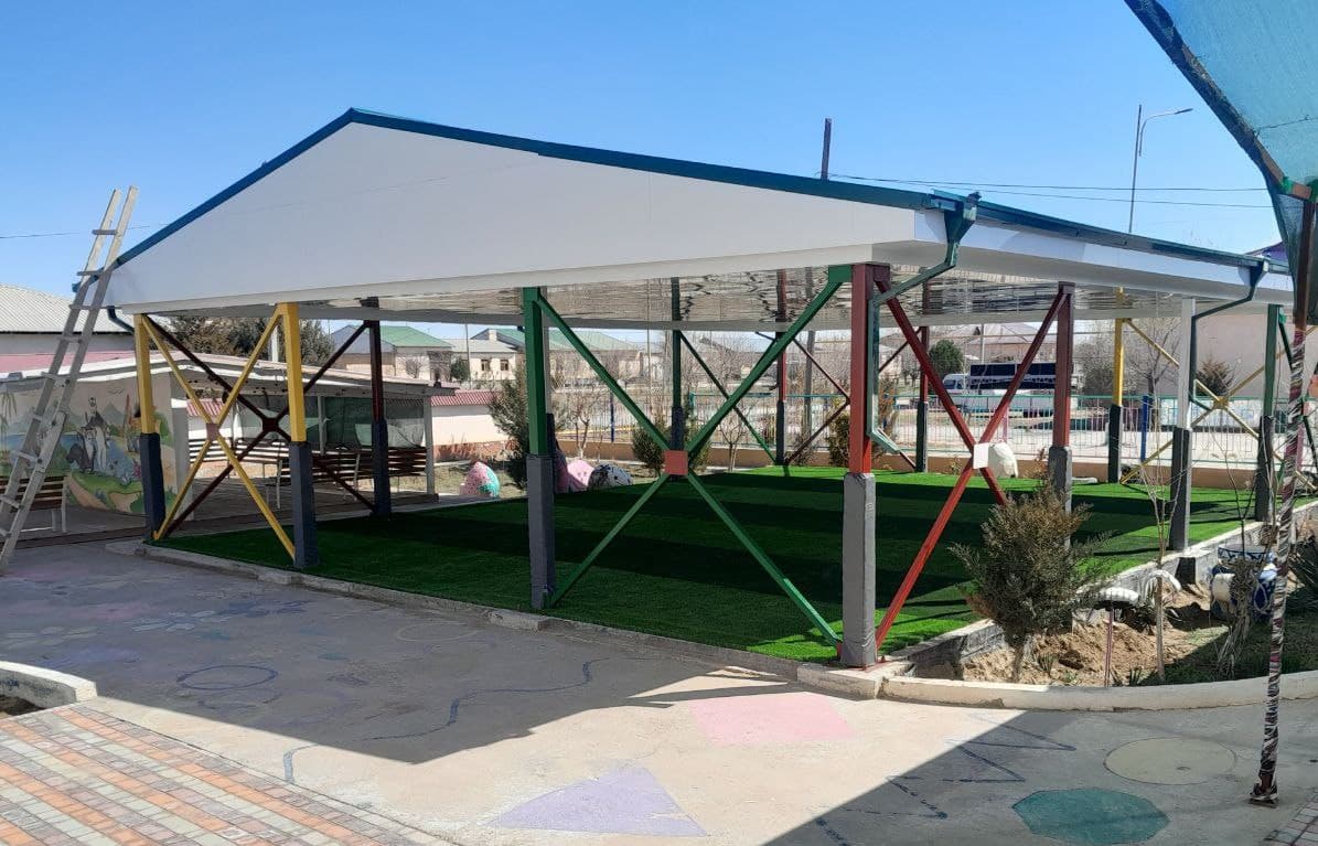 Qorovulbozor: bolalar maydonchalari qurilib, elektr transformatorlari taʼmirlanmoqda