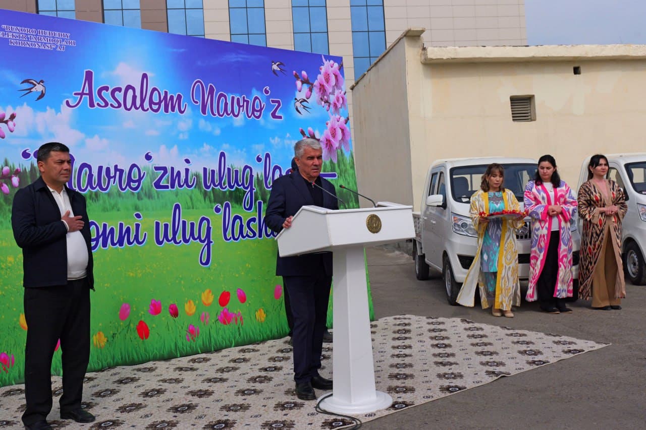 Buxoro hududiy elektr tarmoqlari korxonasiga yangi elektromobillar topshirildi
