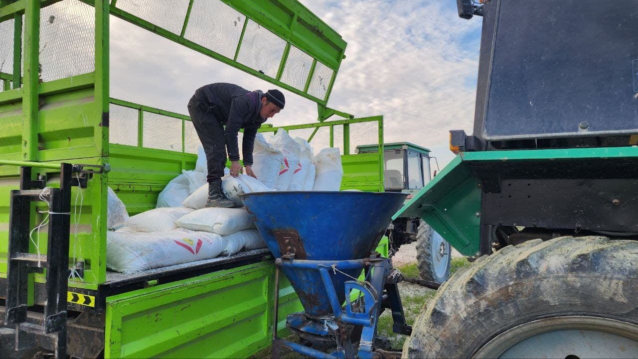 Kogon: "Kogon Axtam Aslbek" fermer xoʻjaligida ham gʻalla agrotexnik tadbirlari avjida
