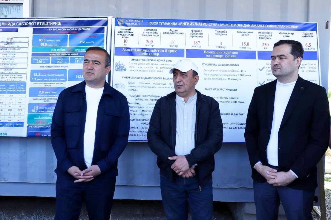 Туман ҳокимларининг биринчи ўринбосарлари ва ҳоким ёрдамчилари Ғузор туманида бўлдилар