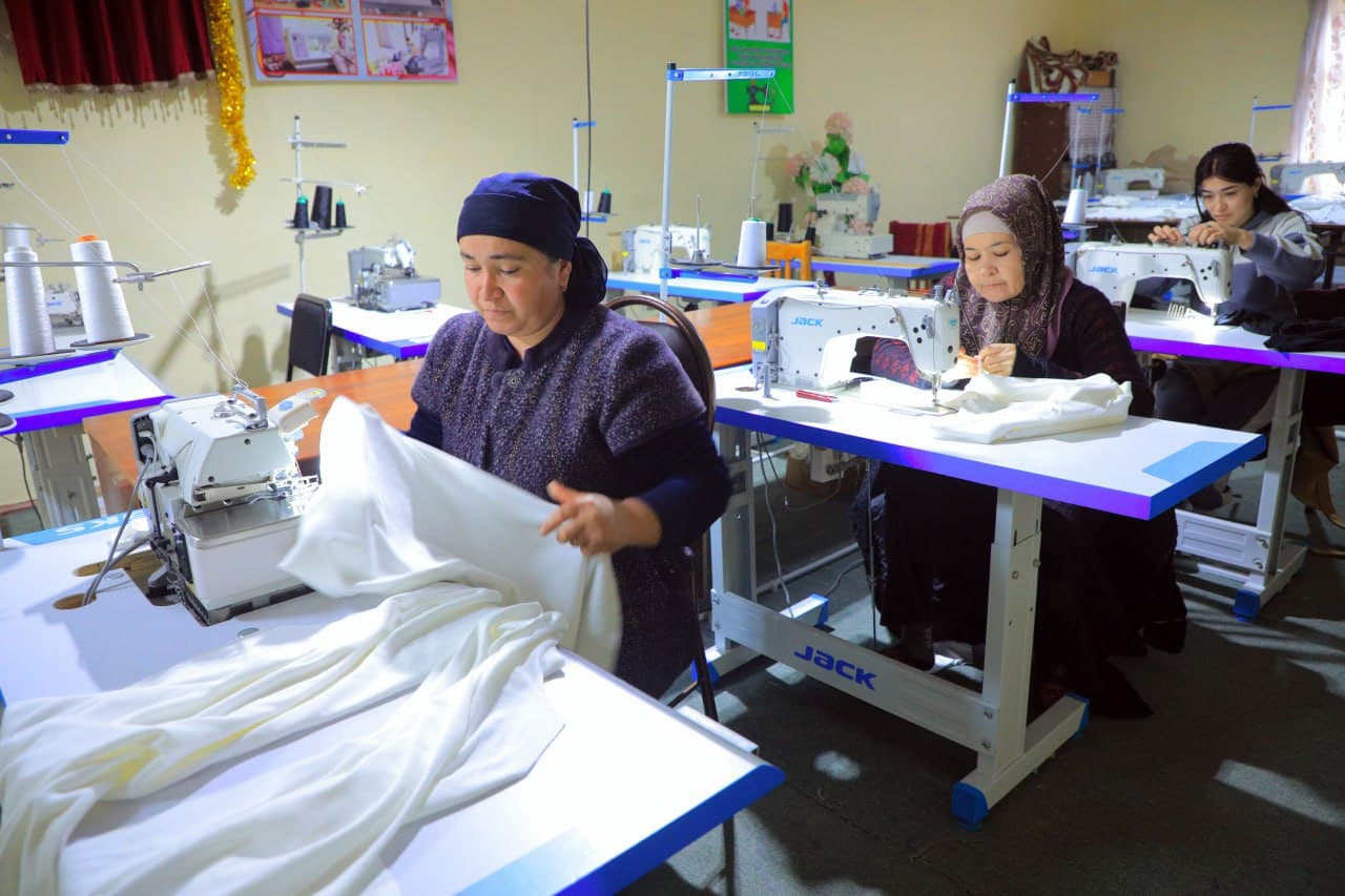 Peshku: chevar Salomat Hayitova sexida 8 nafar ayolni ish bilan ta’minlamoqda