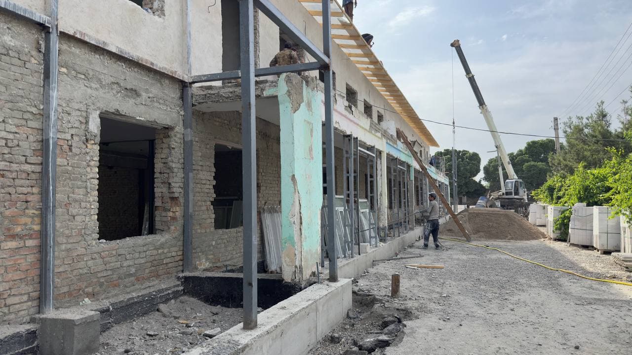 Peshku: “Mustaqillik” mahallasidagi 5-sonli maktabgacha ta’lim maskani mukammal ta’mirlanmoqda