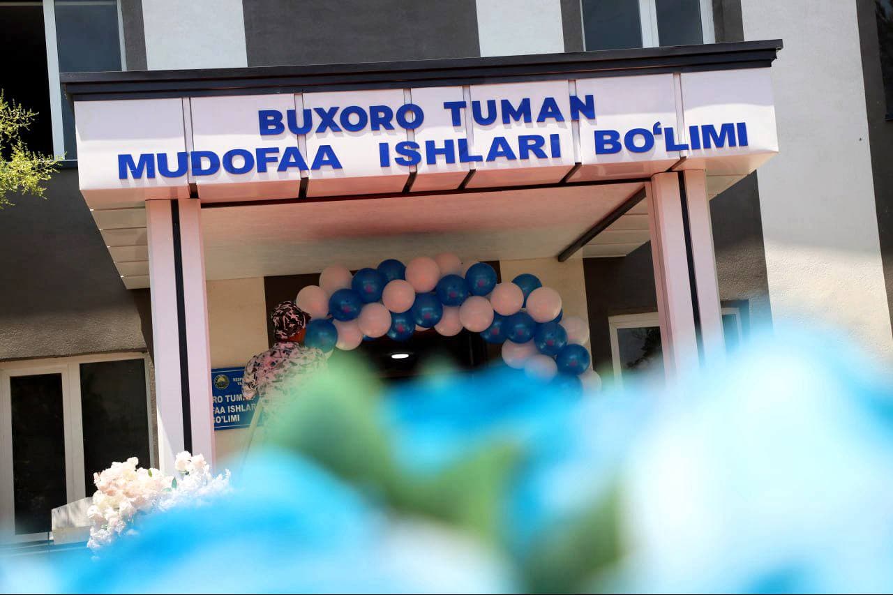 Buxoro tumani: Mudofaa ishlari bo‘limining yangi binosi foydalanishga topshirildi