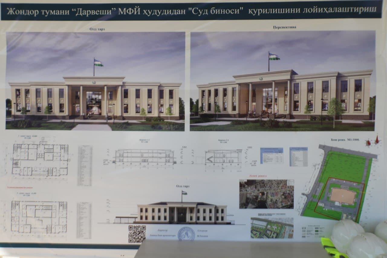 Jondorda zamonaviy sud binosi qad rostlamoqda