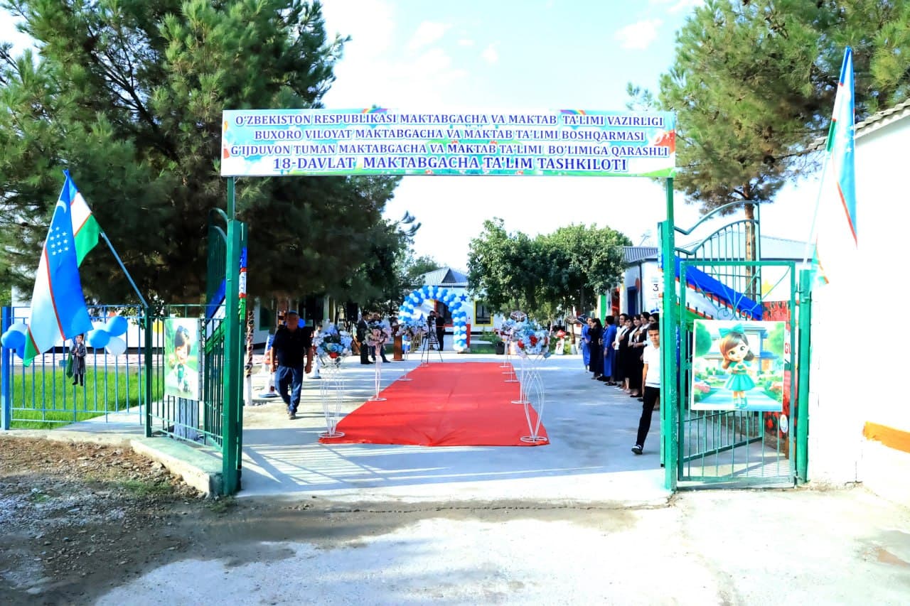 Gʻijduvonda yana bir zamonaviy maktabgacha taʼlim tashkiloti foydalanishga topshirildi