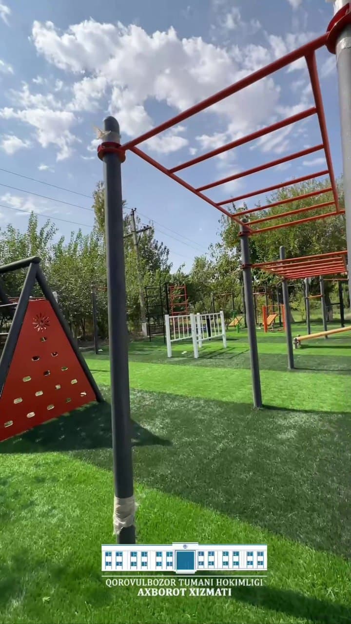 Qorovulbozor: “Sardoba”da zamonaviy istirohat bogʻi barpo etilmoqda