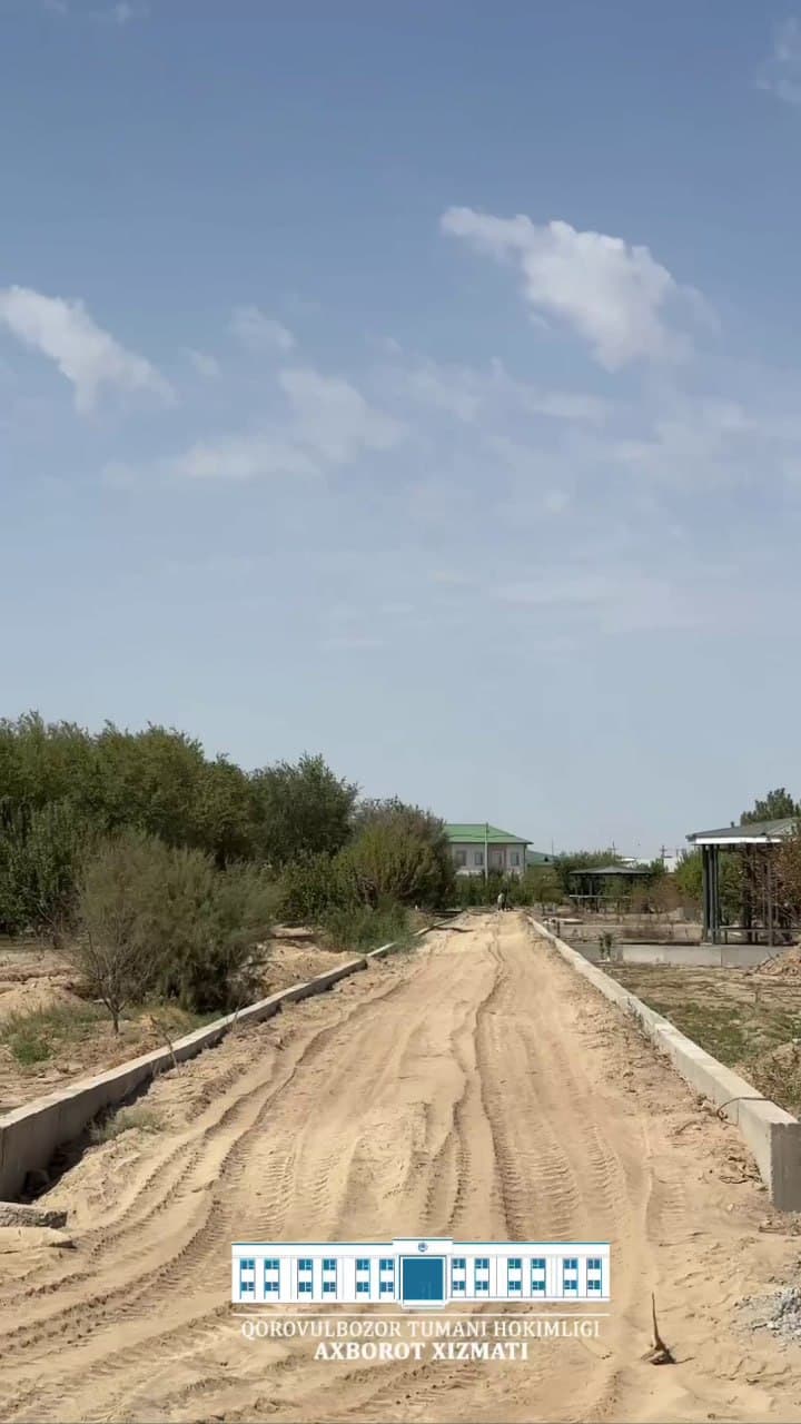 Qorovulbozor: “Sardoba”da zamonaviy istirohat bogʻi barpo etilmoqda