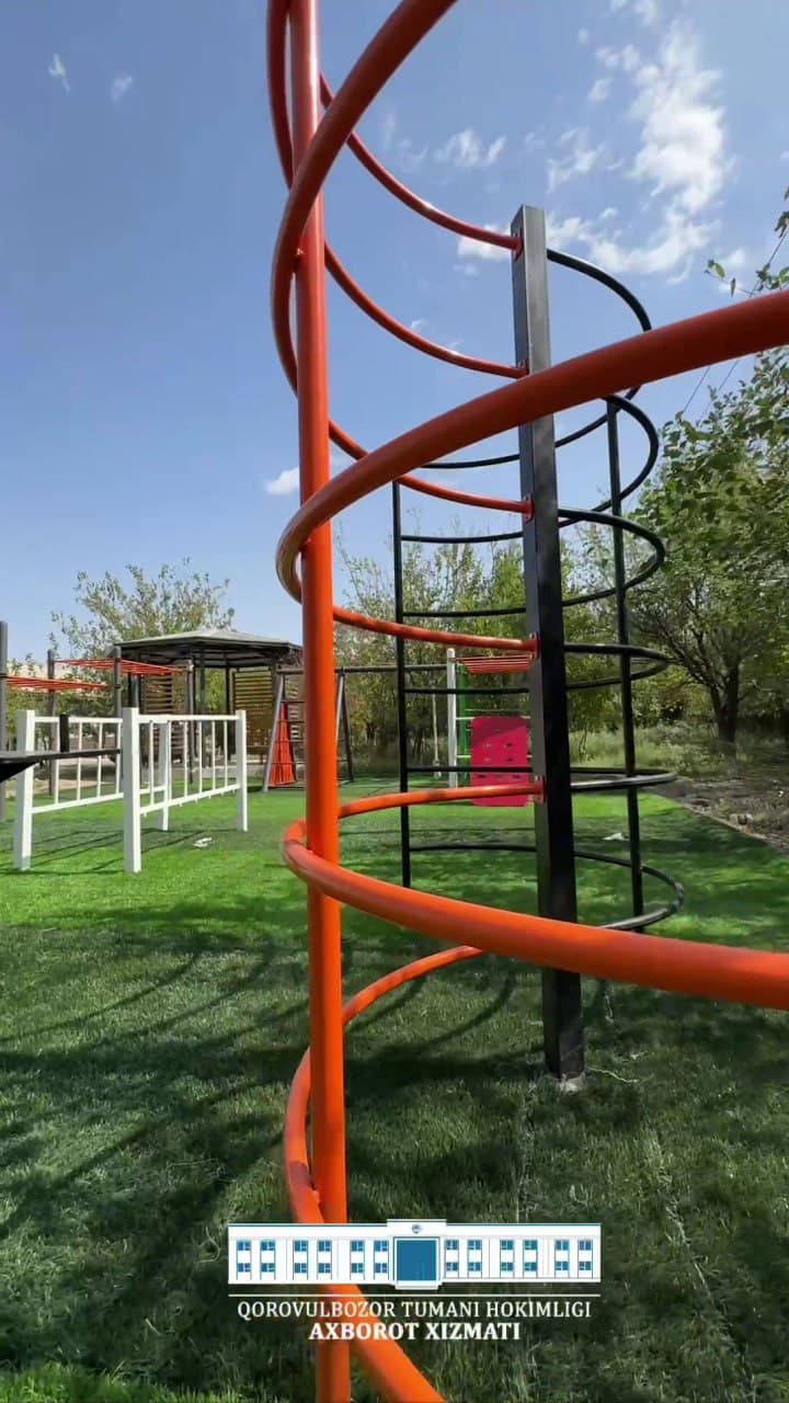 Qorovulbozor: “Sardoba”da zamonaviy istirohat bogʻi barpo etilmoqda