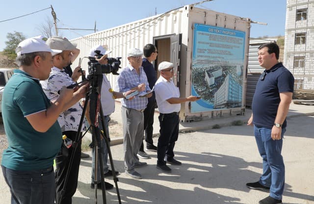 Жиззахда қурилиш объектларига пресс-тур ташкил этилди