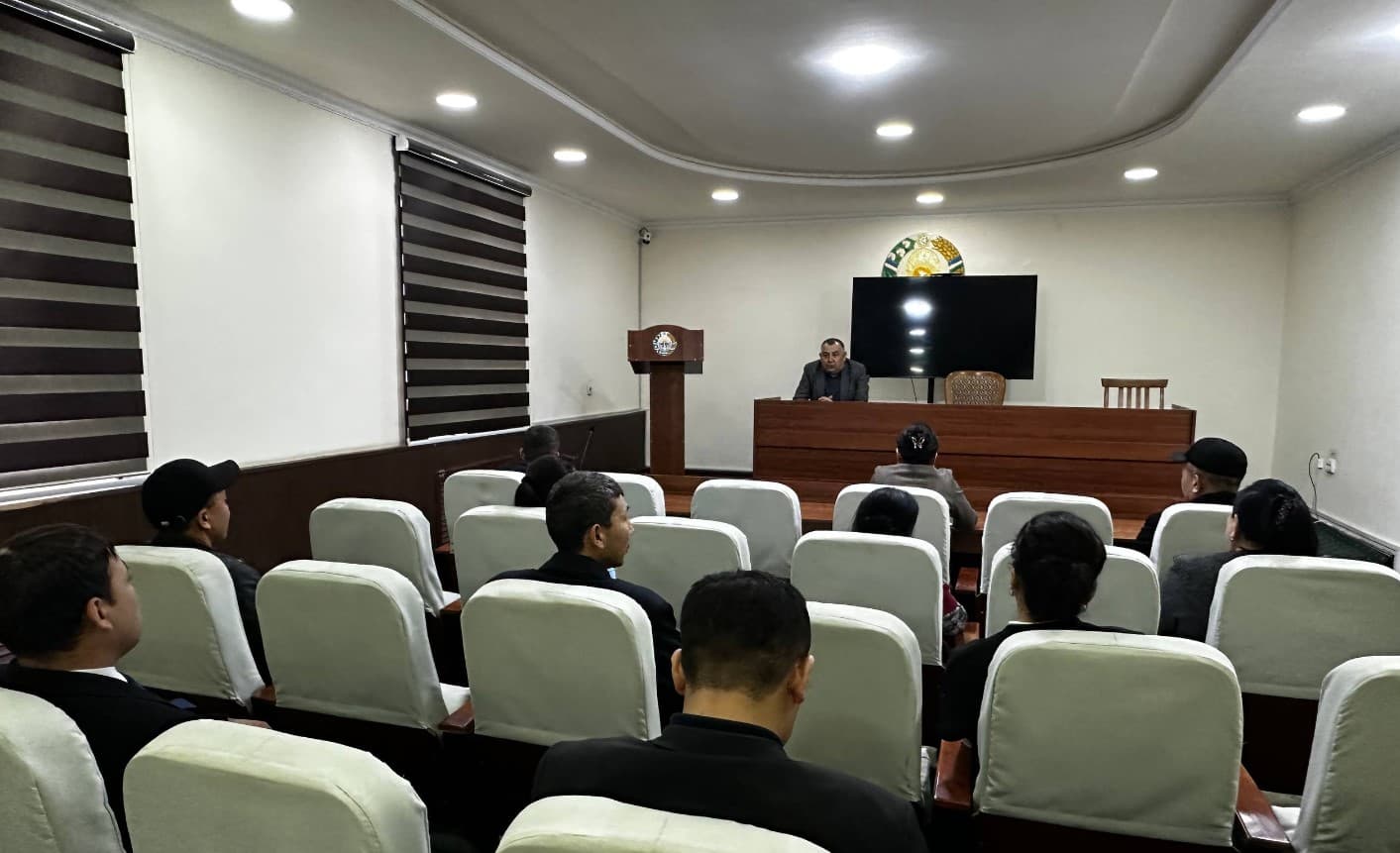 Пахтакор туман ҳокимлигида коррупцияга қарши ўқув семинари ўтказилди