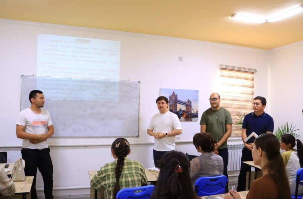 Baxmal tumanida faoliyat yuritayotgan “Exact Academy” o‘quv markazi faoliyati bilan hokim tanishdi