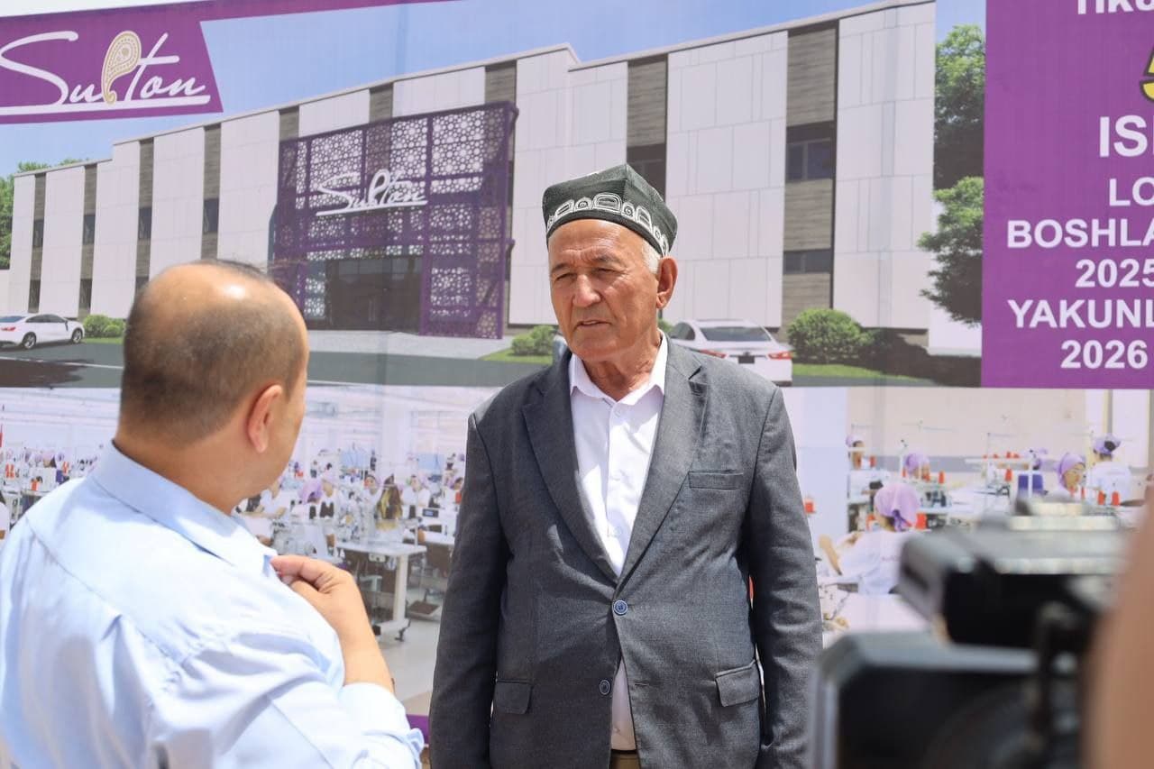 Qashqadaryoda 7 mln dollarlik zamonaviy tikuv-trikotaj fabrikasi qurilishiga tamal toshi qo‘yildi
