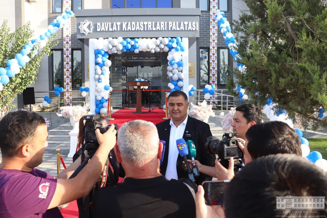 Китобда Кадастр агентлиги ва Давлат кадастрлари палатаси бўлимининг янги замонавий биноси фойдаланишга топширилди
