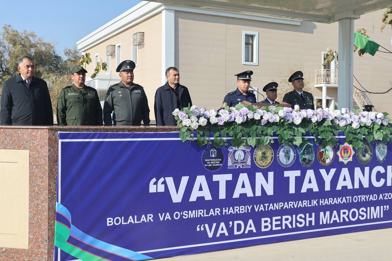 “Vatan tayanchi” otryadlari a’zolari tantanali va’da berdi