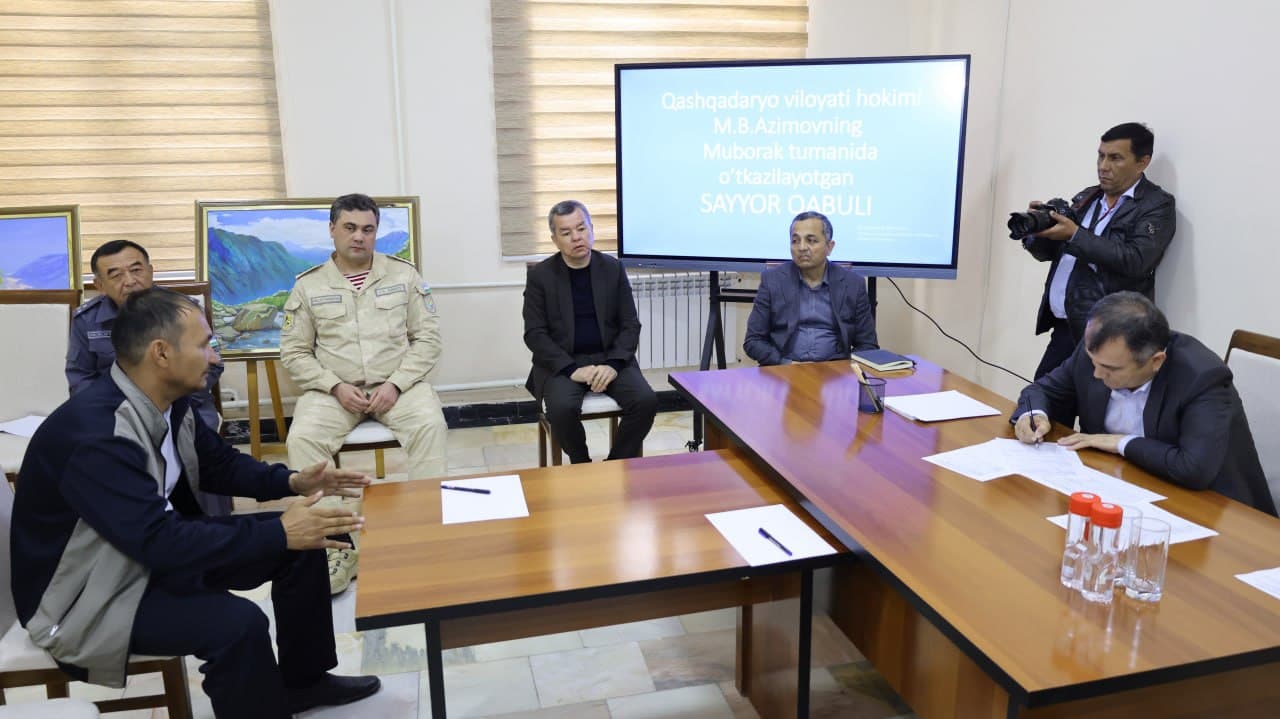 Viloyat hokimi Murotjon Azimov Muborak tumanida o'rganishlar olib bordi