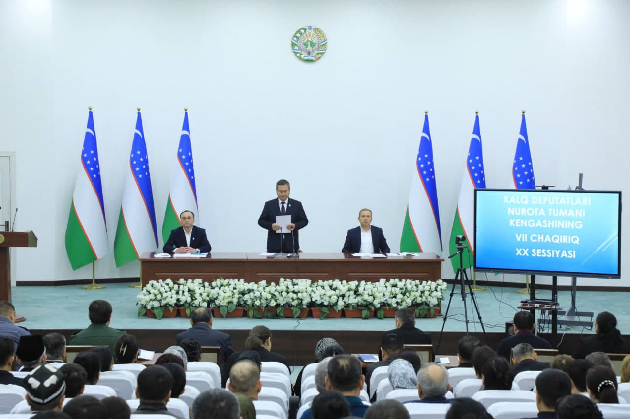 Xalq deputatlari Nurota tuman Kengashining VII chaqiriq XX sessiyasi bo‘lib o‘tdi