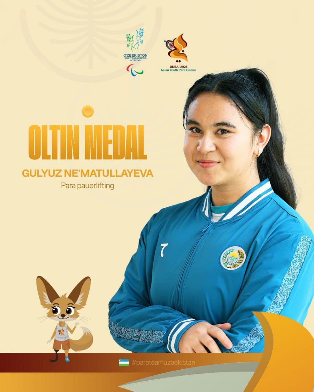 Yoshlar Para Osiyo o‘yinlarida Namangan viloyati sportchilarining yorqin g‘alabalari!