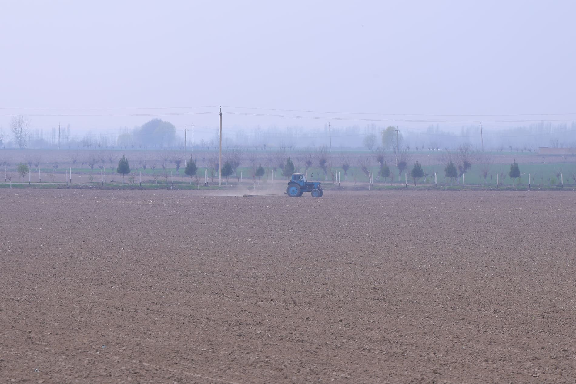 ПОП ТУМАНИДА БАҲОРГИ АГРОТЕХНИК ИШЛАРНИНГ БОРИШИ ЎРГАНИЛДИ