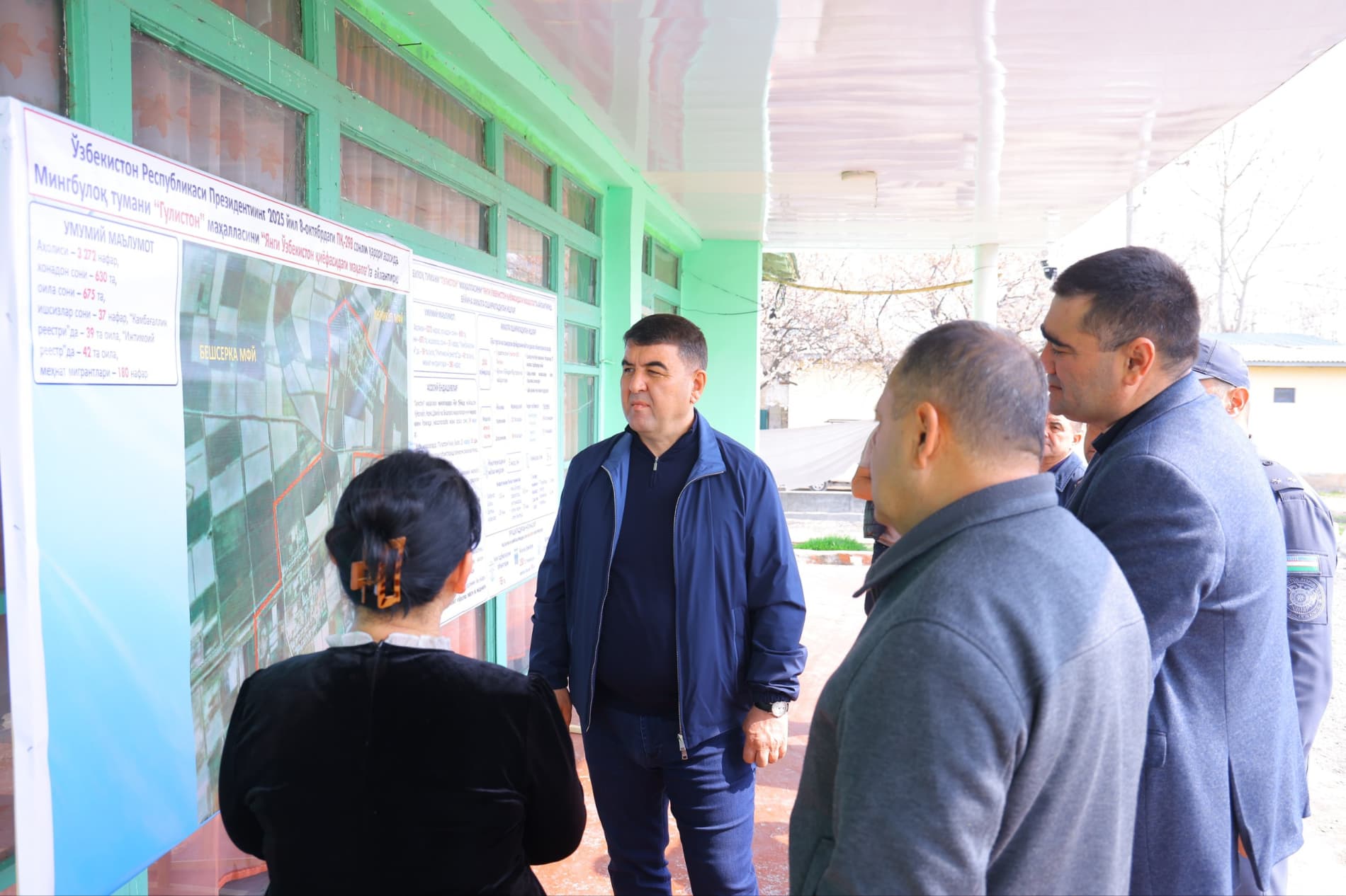 Мингбулоқ туманида “Янги Ўзбекистон қиёфасидаги маҳалла” дастури доирасида амалга оширилаётган ишлар билан танишилди.