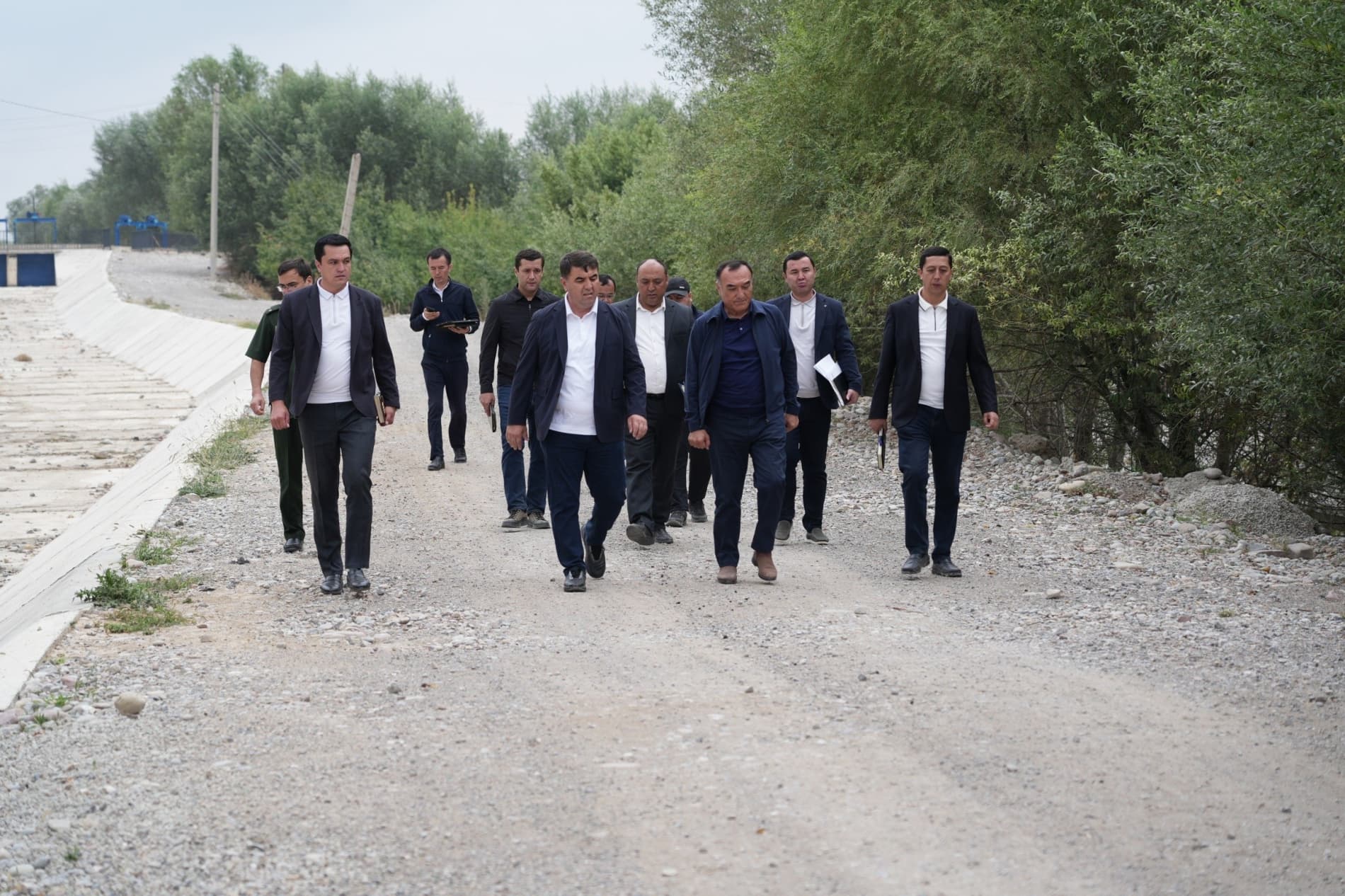Viloyat hokimi Yangiqo‘rg‘onda yangi loyihalar bilan tanishdi