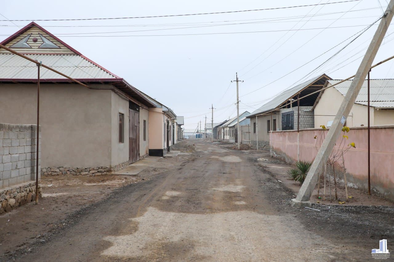 Термиз тумани Қаҳрамон ва Термиз шаҳри Бўстон маҳаллаларида инфратузилма ишлари ўрганилди