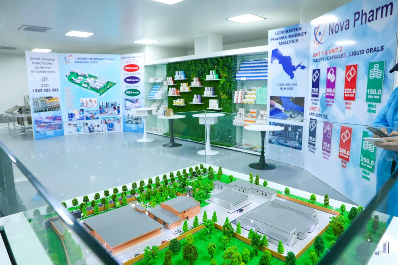 Фарматсевтика соҳасидаги инвестицион лойиҳа фаолияти билан танишилди