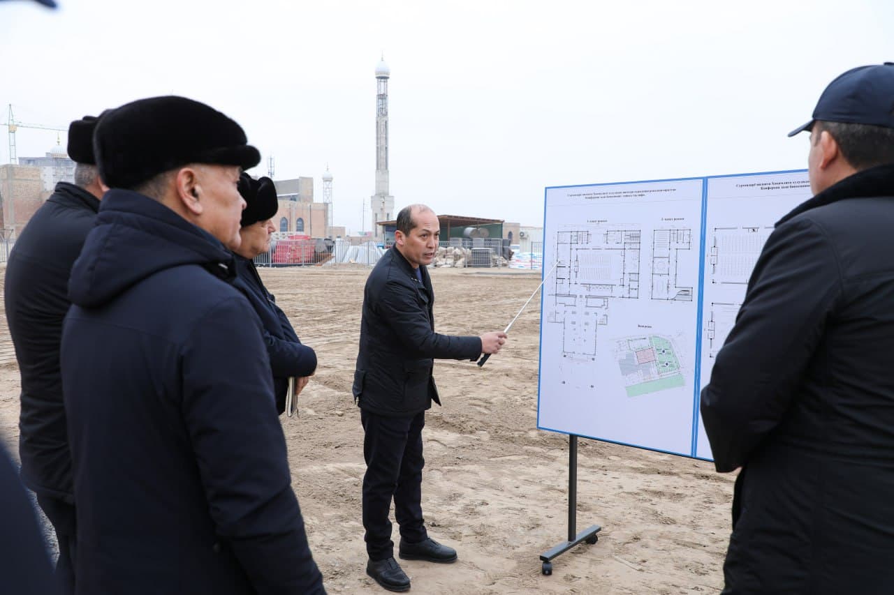 Investitsiya dasturi doirasida ixtisoslashtirilgan maktab qurilishi ijrosi o‘rganildi