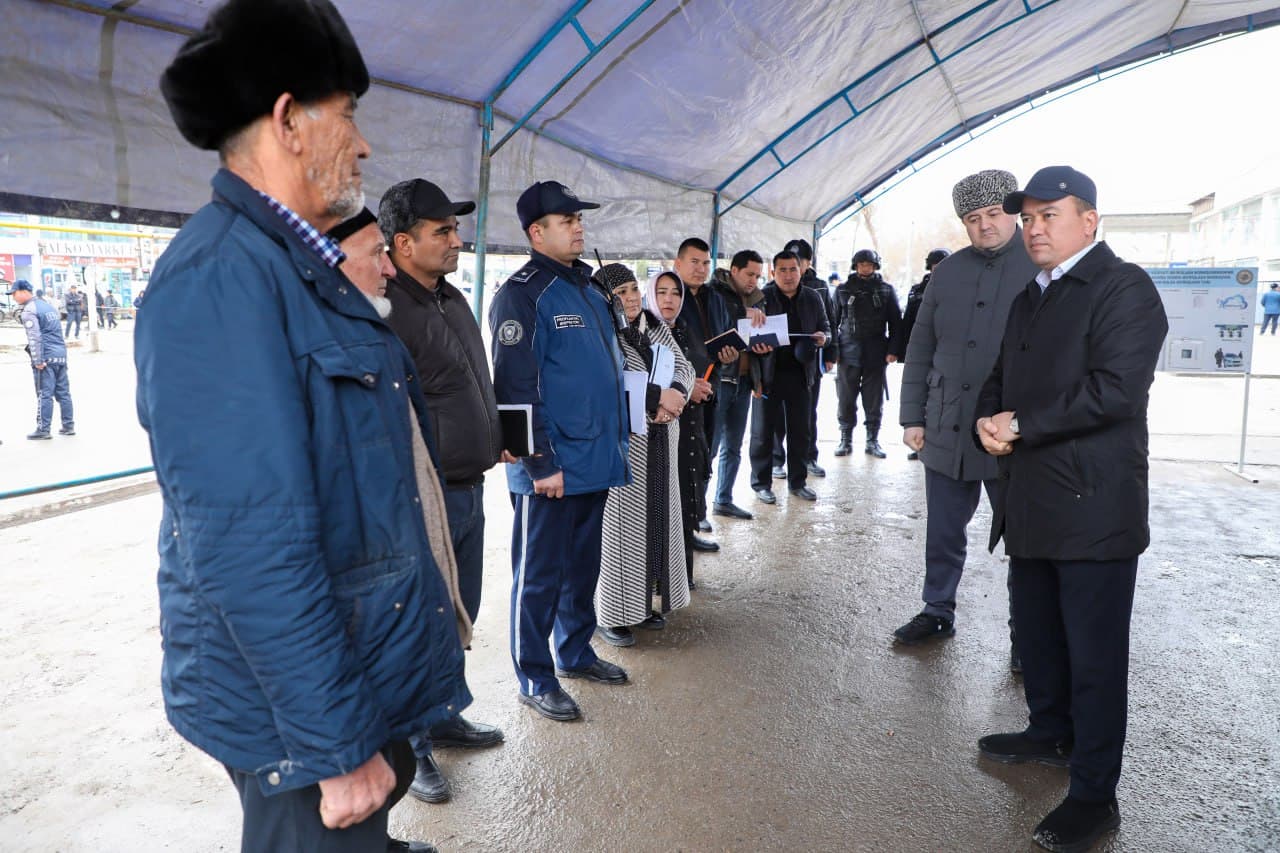 Учта туманда жиноятчиликка қарши курашиш, яширин иқтисодиётга барҳам бериш ва бозорлар фаолияти ўрганилди