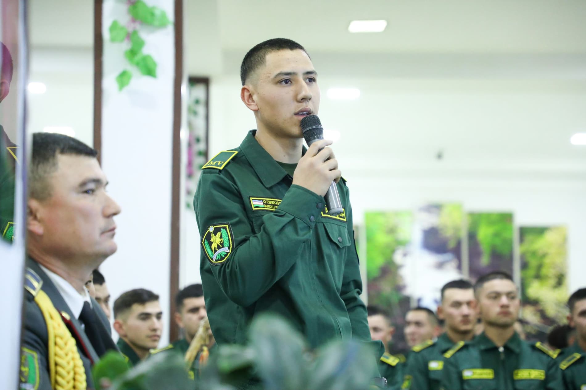 Harbiy xizmatni muvaffaqiyatli yakunlayotgan yoshlar bilan ochiq muloqot o‘tkazildi