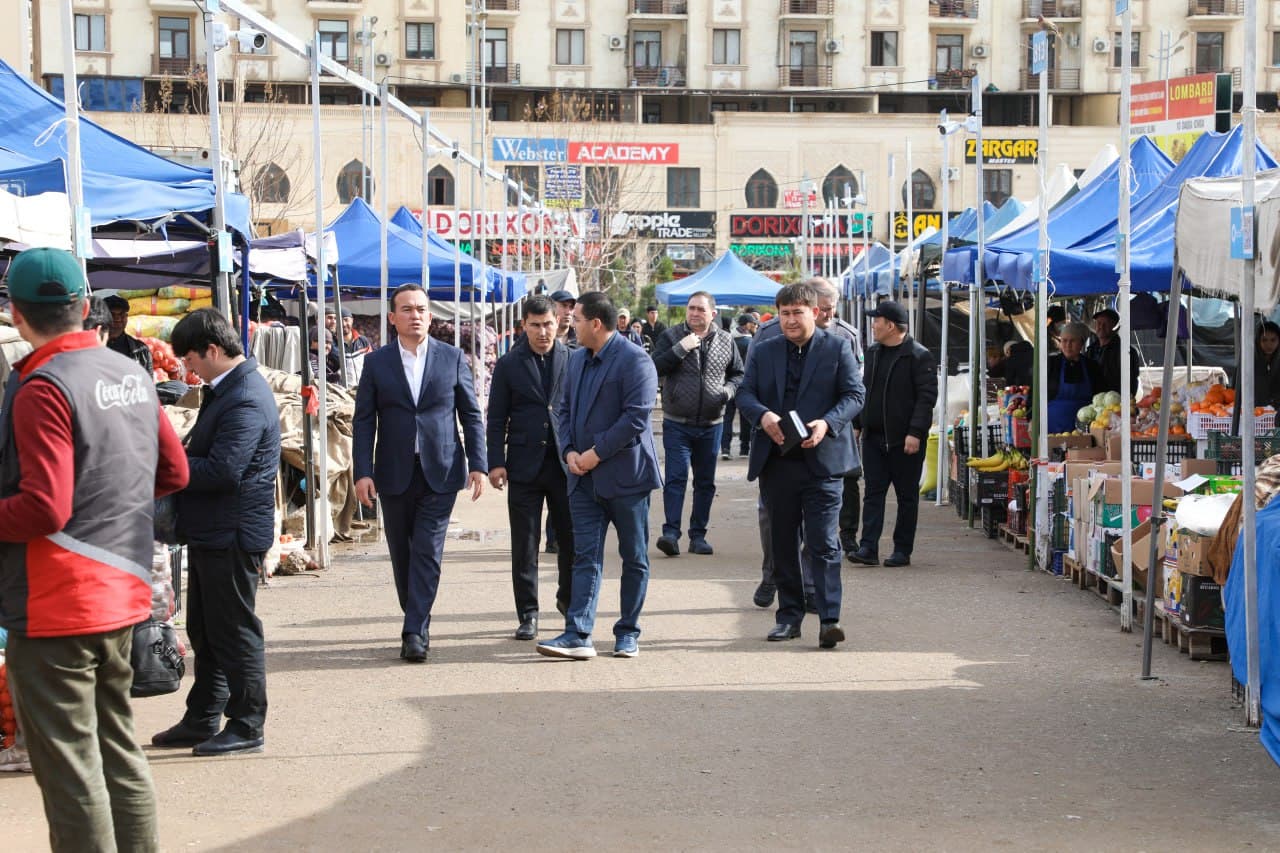 Ulug‘bek Qosimov: "Markaziy dehqon bozorlarida arzon va sifatli mahsulotlar bo‘lishi bilan birga, sotuvchi va xaridorlar uchun zarur qulayliklar ham yaratilgan bo‘lishi shart!"