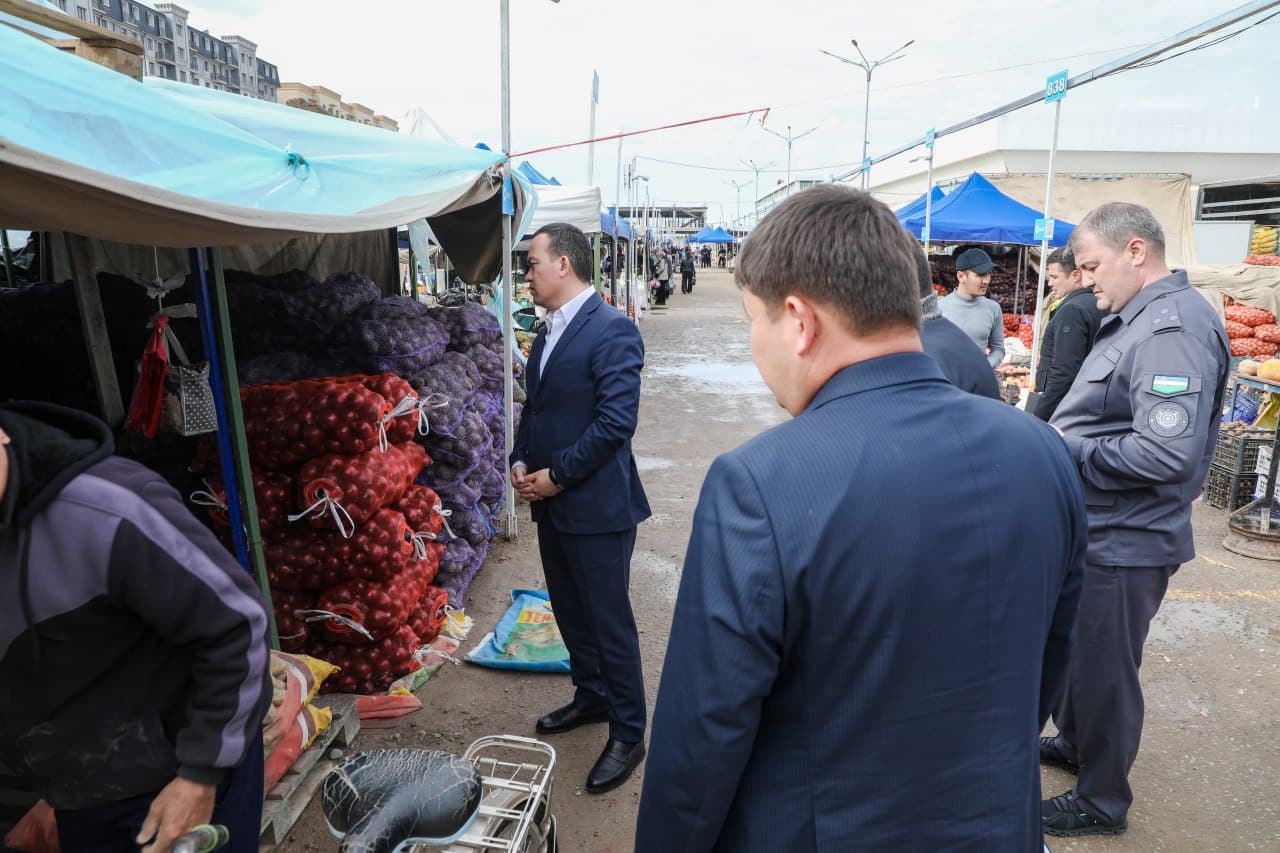Ulug‘bek Qosimov: "Markaziy dehqon bozorlarida arzon va sifatli mahsulotlar bo‘lishi bilan birga, sotuvchi va xaridorlar uchun zarur qulayliklar ham yaratilgan bo‘lishi shart!"