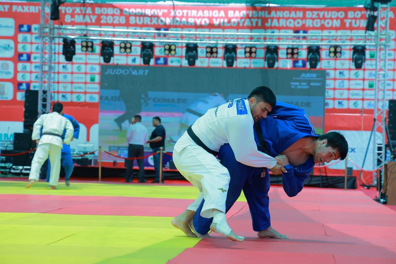 🥋 Полвонлар юрти Сурхондарёда нуфузли дзюдо мусобақаси давом этмоқда