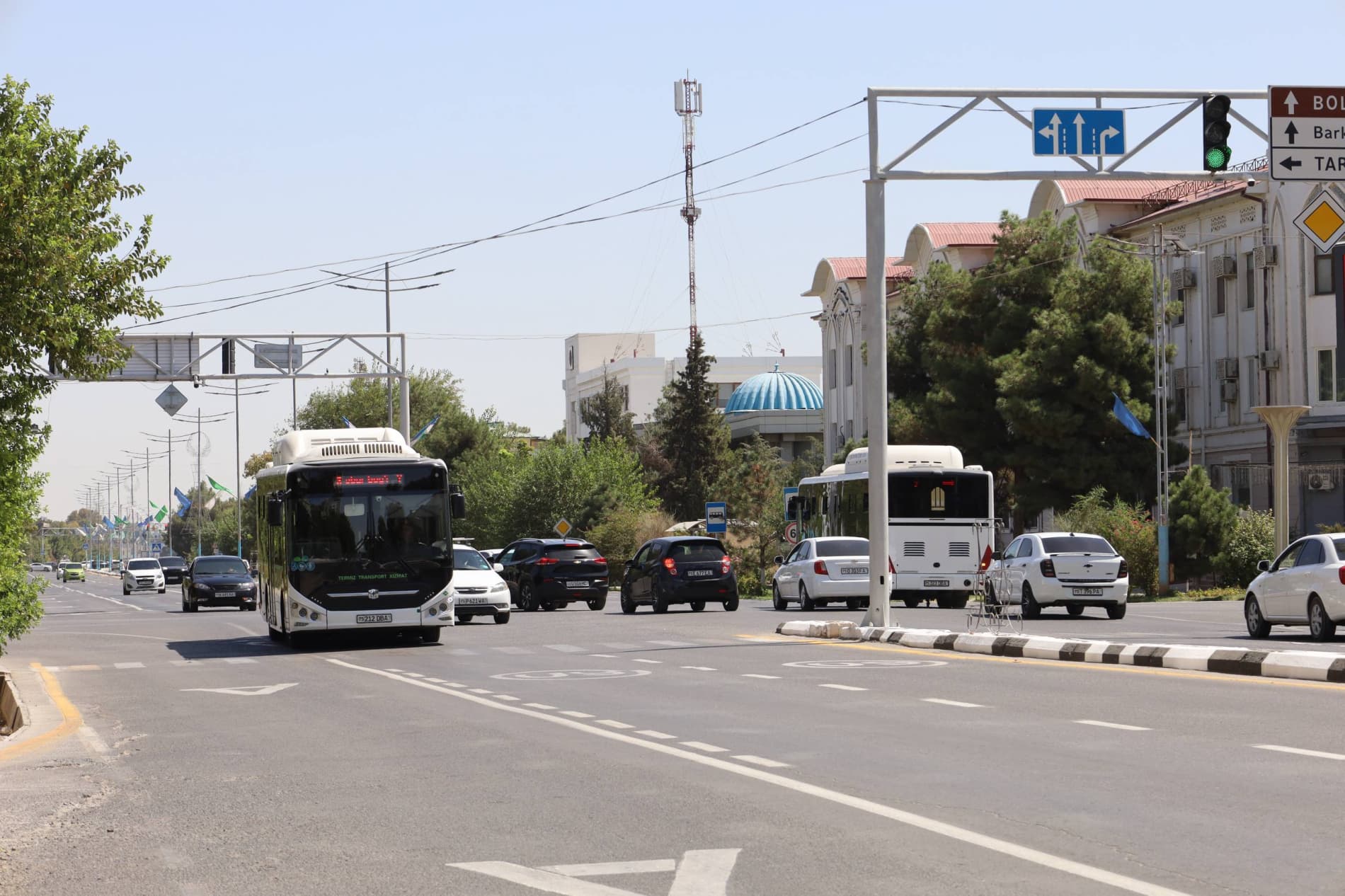 Termiz shahrida yangi avtobus yo‘nalishi ishga tushirildi