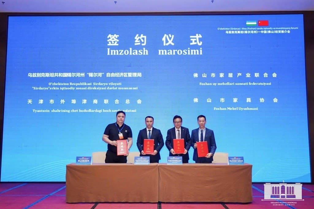 Sirdaryo — Foshan: amaliy hamkorlikka yangi qadam