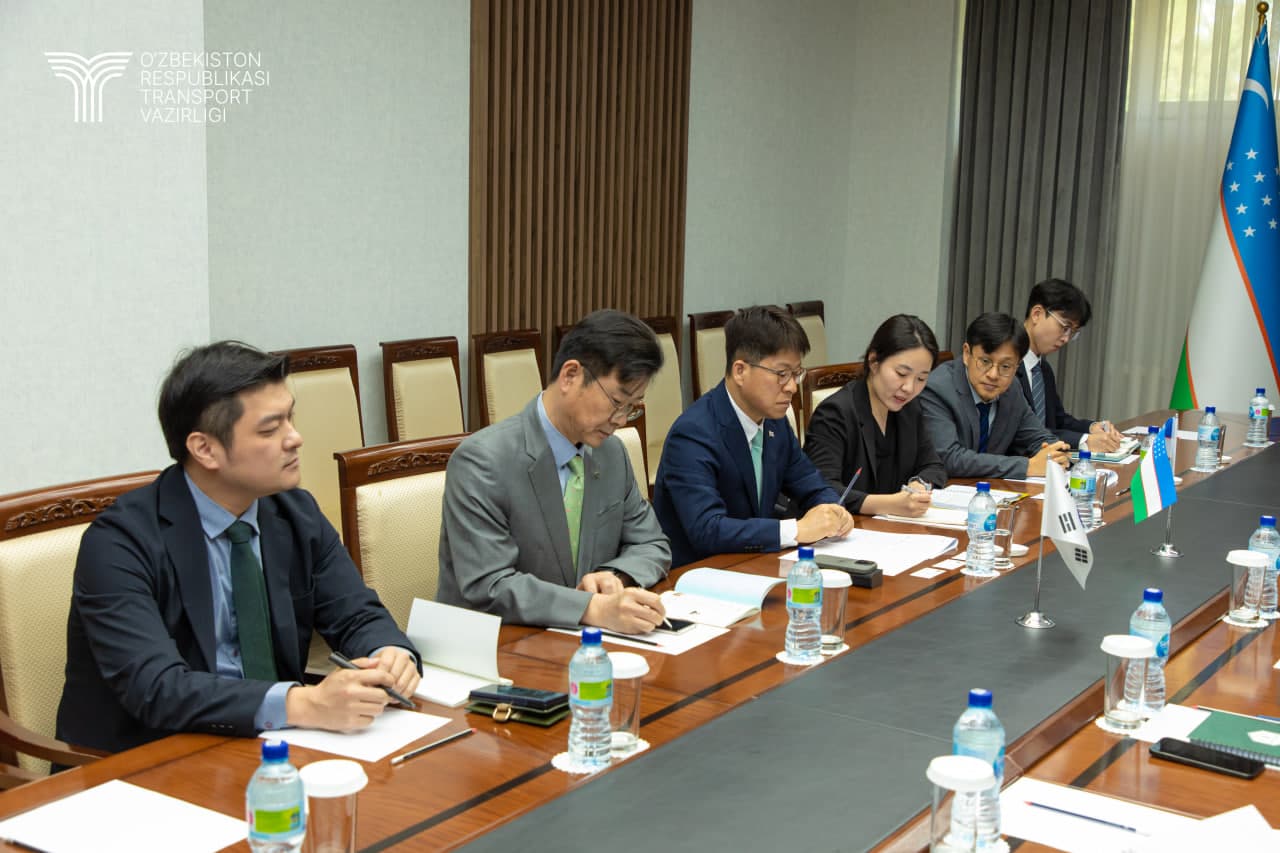 Жанубий Корея билан транспорт инфратузилмасини ривожлантириш лойиҳалари доирасидаги ҳамкорлик масалалари муҳокама этилди