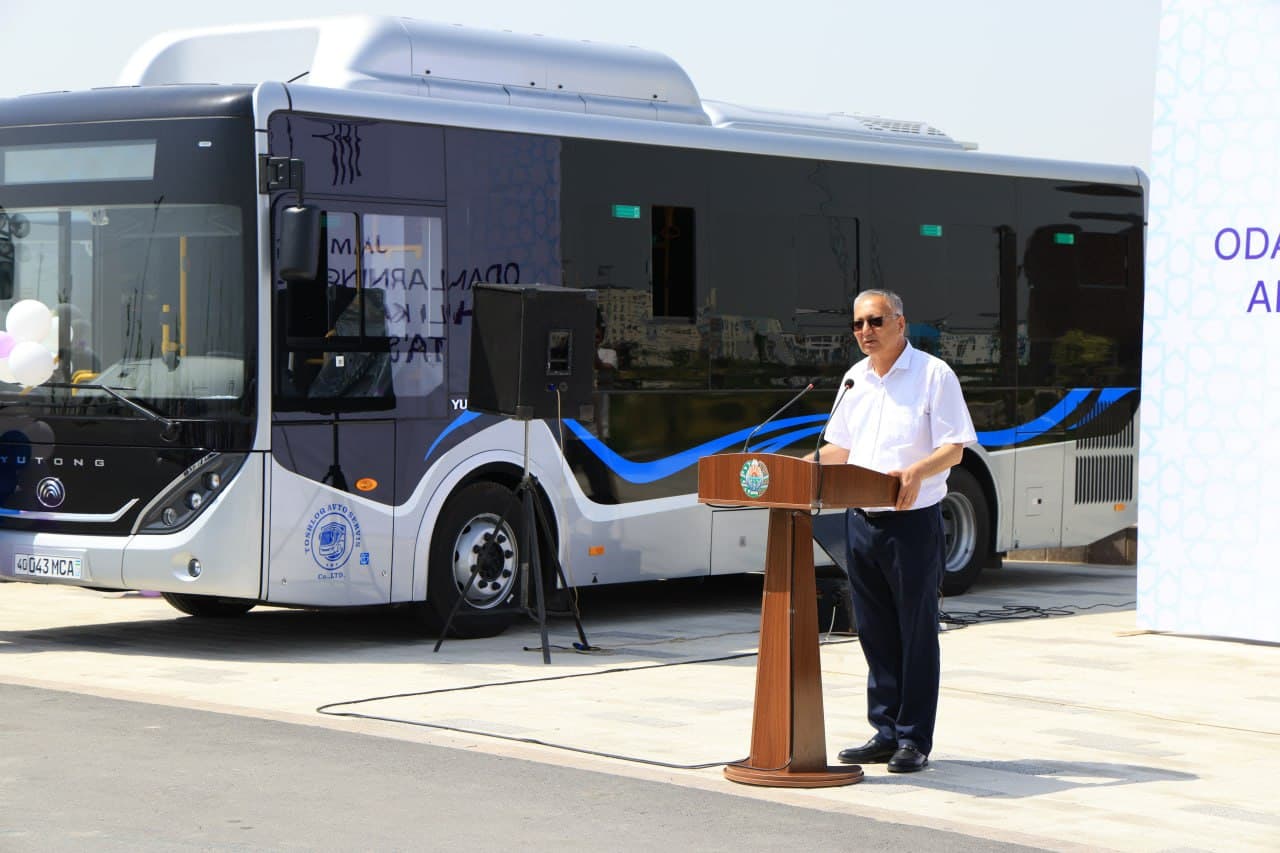 Farg‘onaga jamoat transporti uchun 24 ta zamonaviy avtobus olib kelindi
