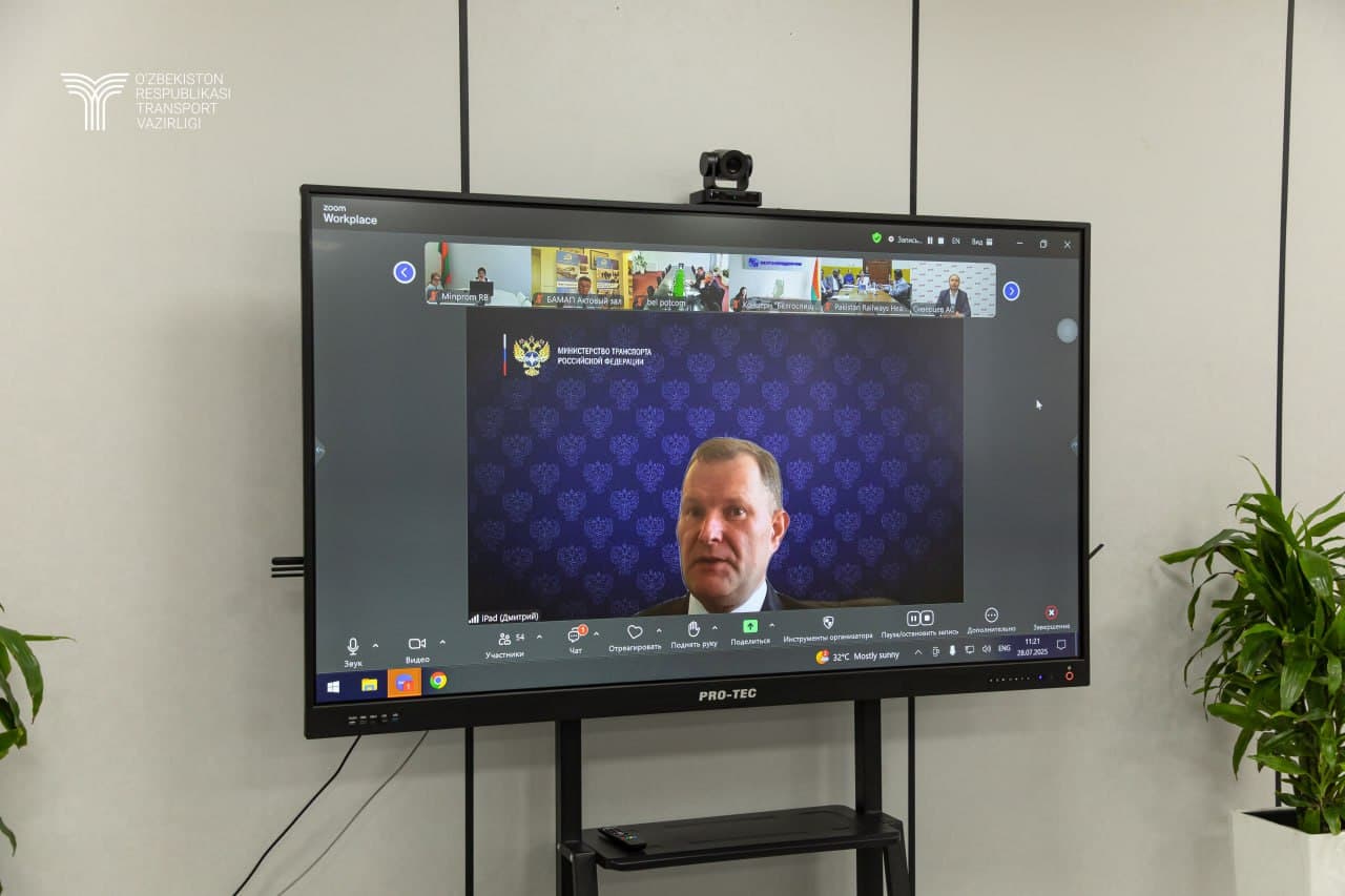 «Belarus – Rossiya – Qozog‘iston – O‘zbekiston – Afg‘oniston – Pokiston» multimodal transport koridorini rivojlantirish bo‘yicha ishchi guruh yig‘ilishi bo‘lib o‘tdi