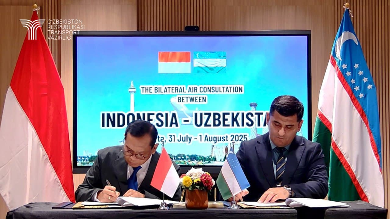 Между авиационными властями Узбекистана и Индонезии подписано новое соглашение