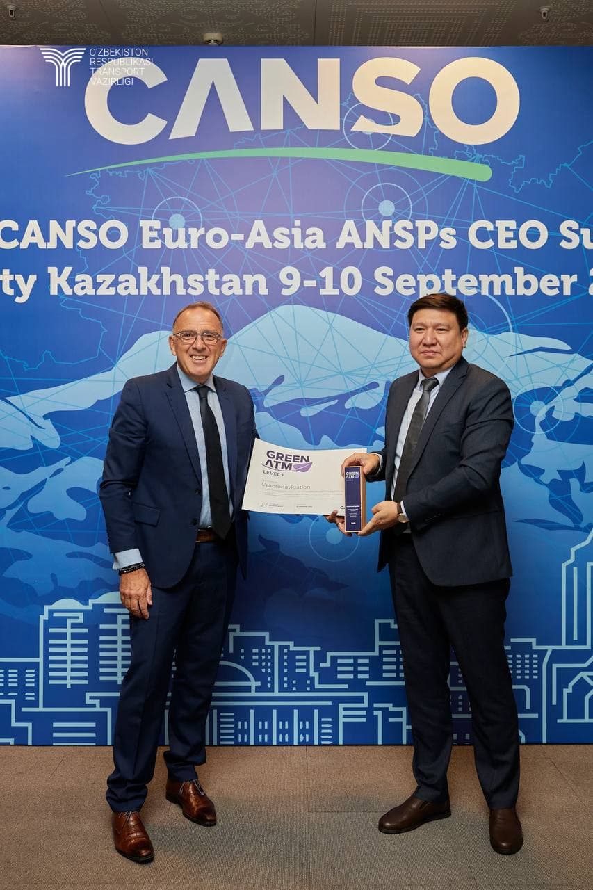 «Ўзаэронавигация» Марказий Осиёда биринчи бўлиб, Green ATM аккредитациясини олди