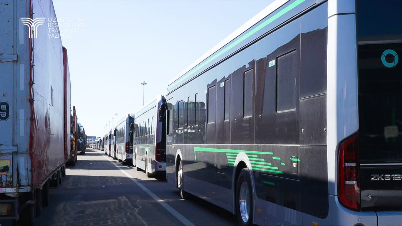 Ўзбекистонга Хитойдан электробусларнинг навбатдаги партияси жўнатилди