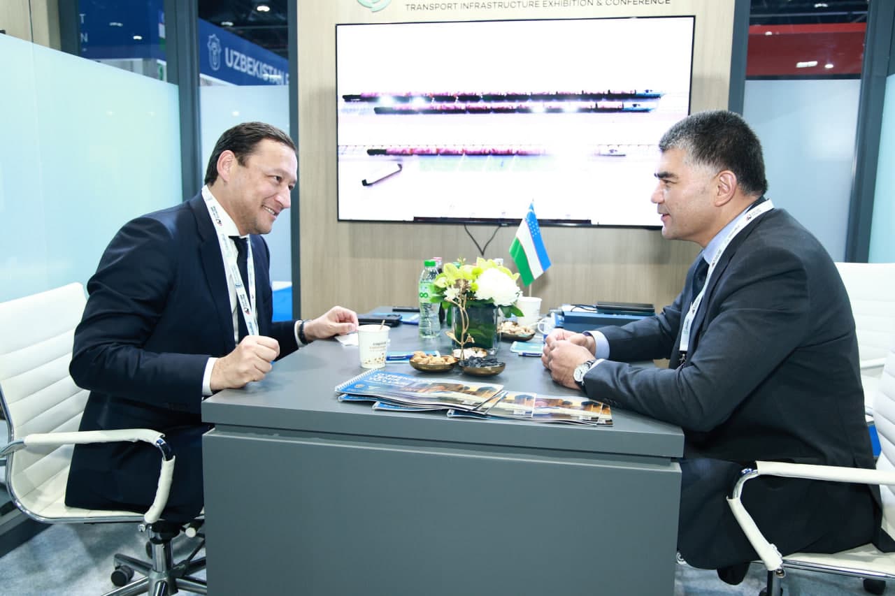 Transport vaziri o‘rinbosari Global temir yo‘l infratuzilmasi ko‘rgazmasi va konferensiyasida ishtirok etdi