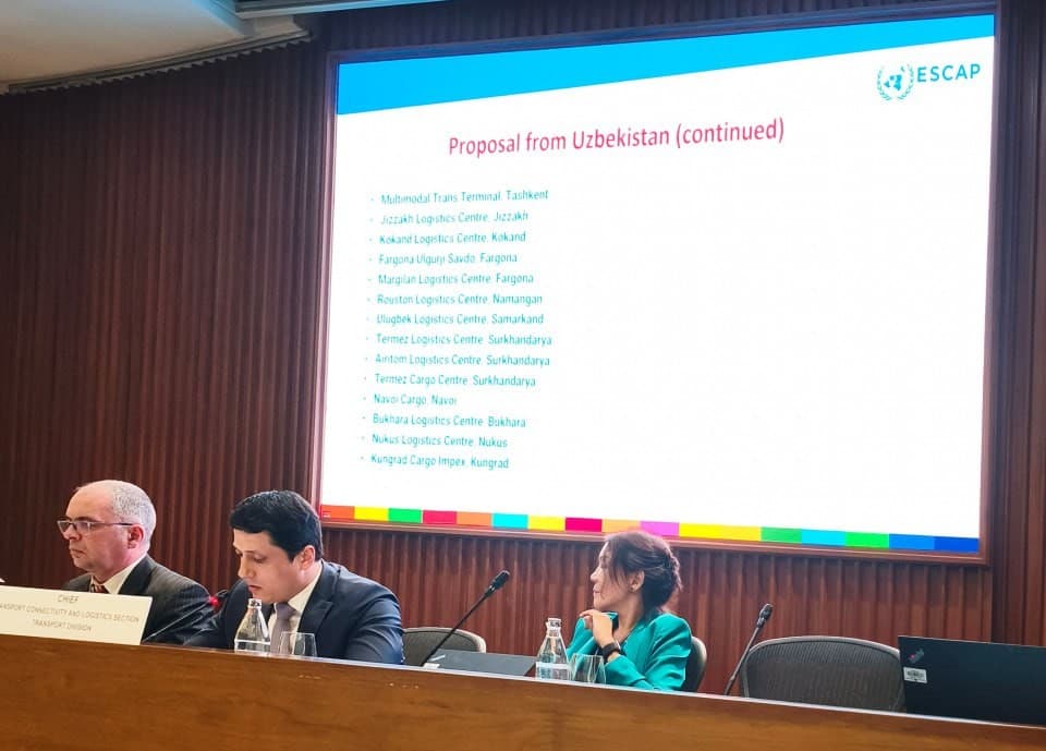 24 транспортно-логистических центра Узбекистана получили статус сухих портов