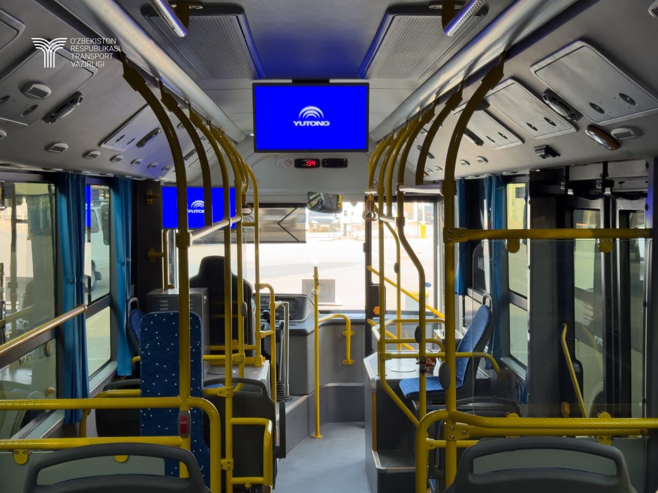 Гулистон шаҳри жамоат транспорти тўлиқ экологик тоза автобуслар билан янгиланди