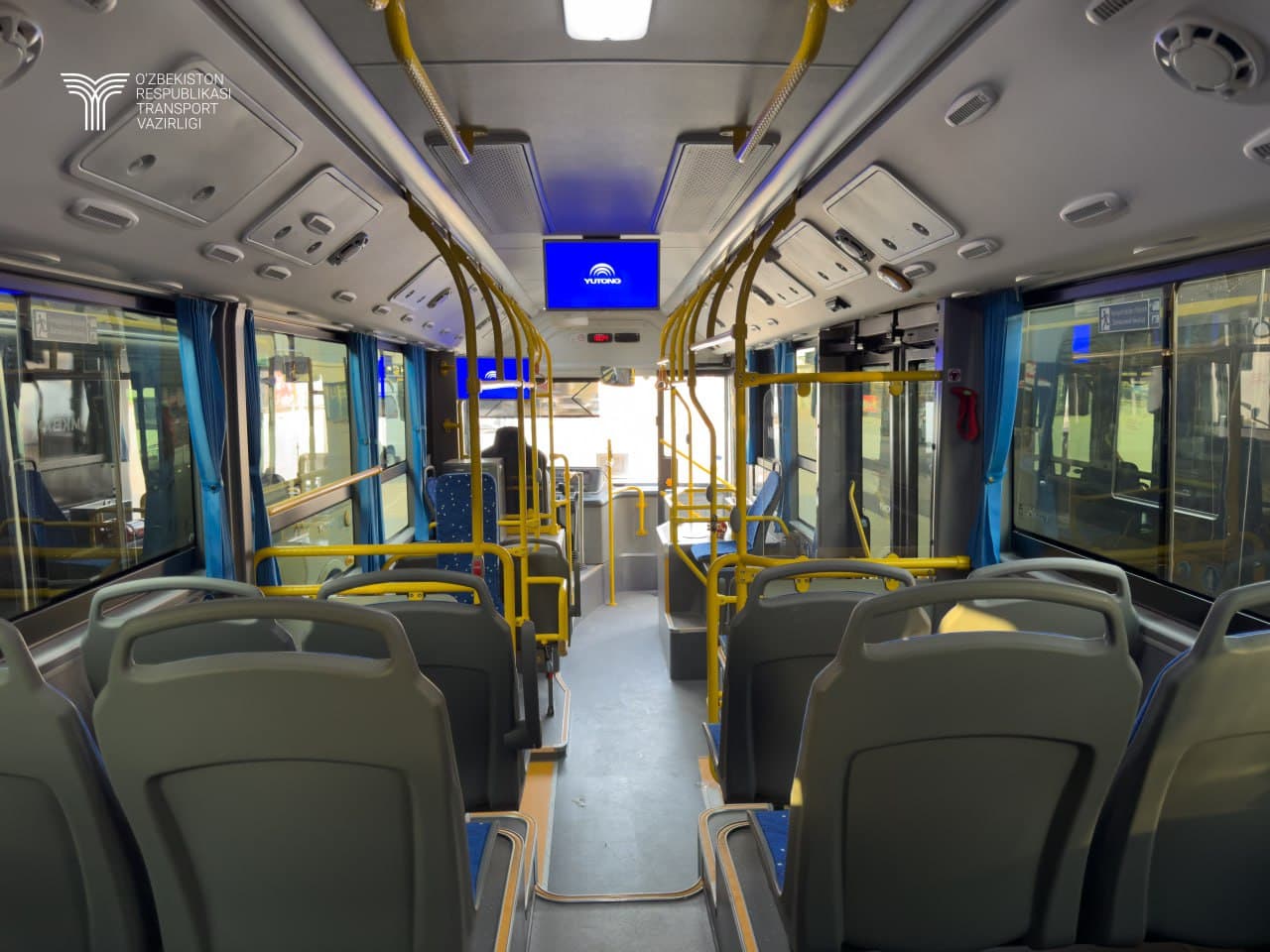 Гулистон шаҳри жамоат транспорти тўлиқ экологик тоза автобуслар билан янгиланди