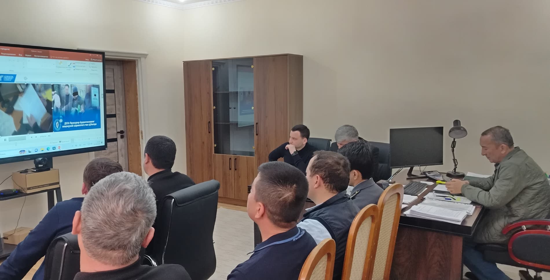 Состоялось совещание в Джизакском областном транспортном управлении