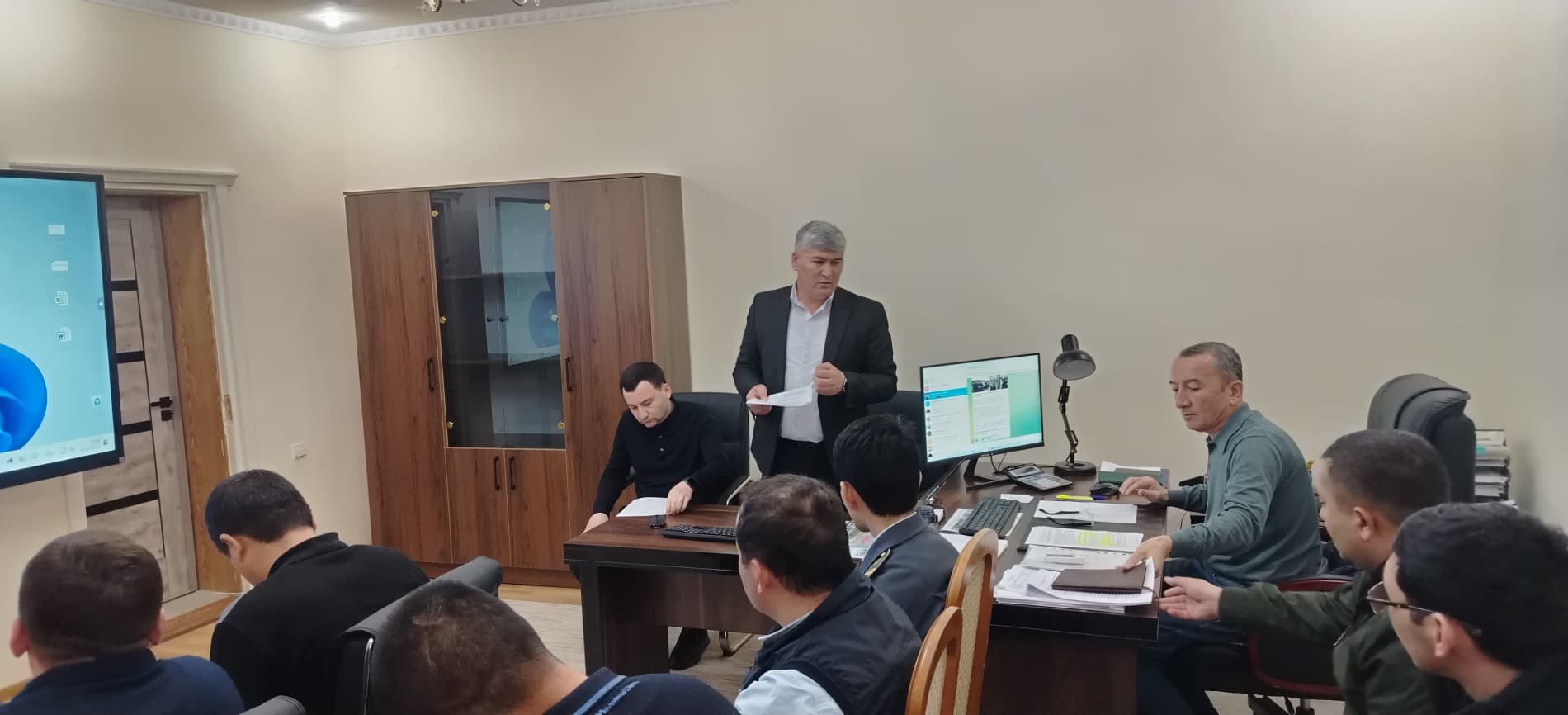 Состоялось совещание в Джизакском областном транспортном управлении