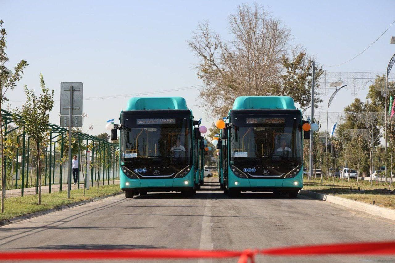 Nurafshonda yangi yo‘nalishli avtobuslar harakati yo‘lga qo‘yiladi