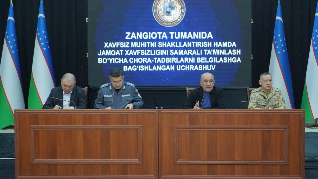 Zangiota tumanida jinoyatchilikka qarshi barvaqt kurashish masalalari muhokama qilindi